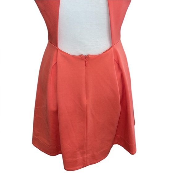 bebe Fit and Flare Dress Coral Color Size Medium - Picture 9 of 15